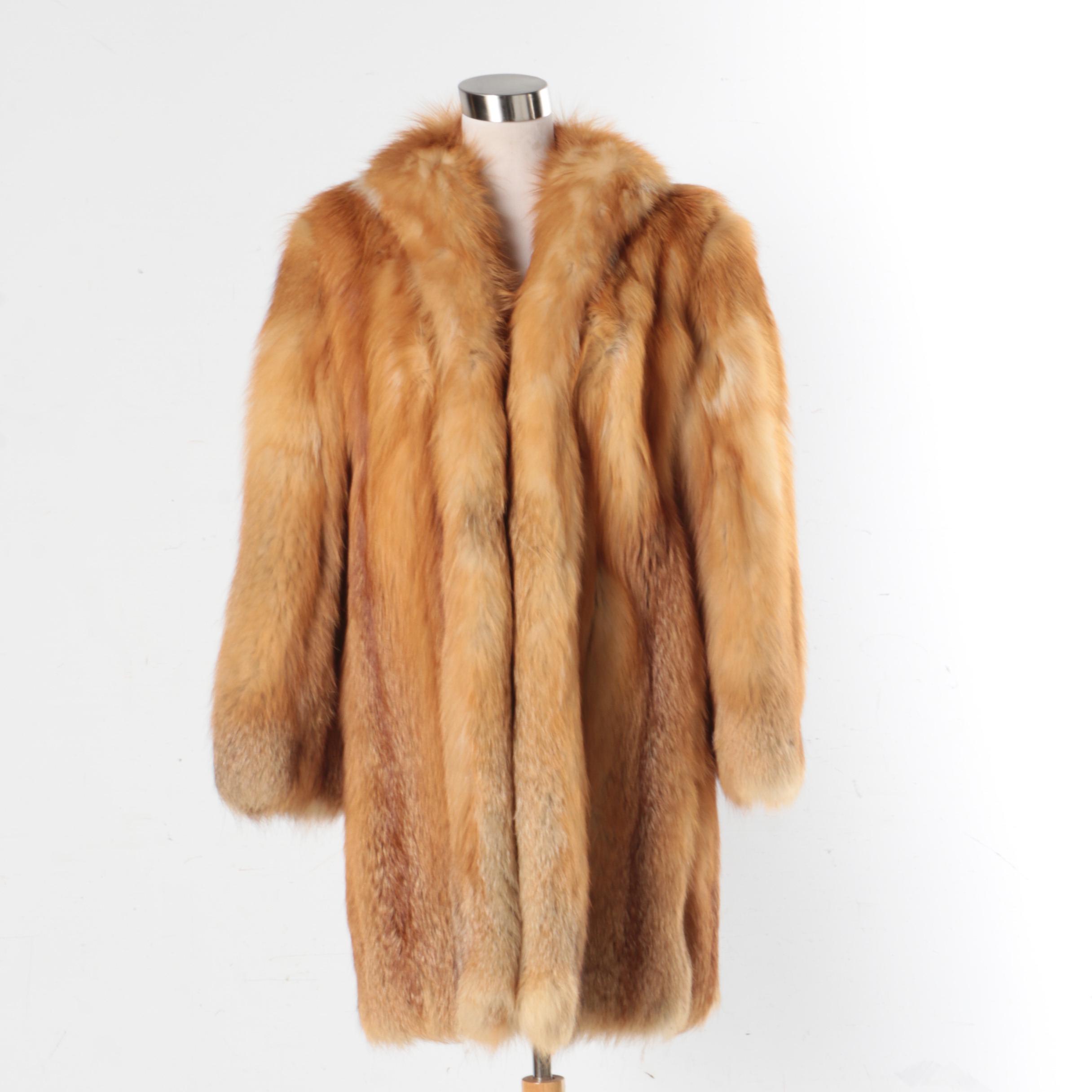 Red Fox Fur Jacket