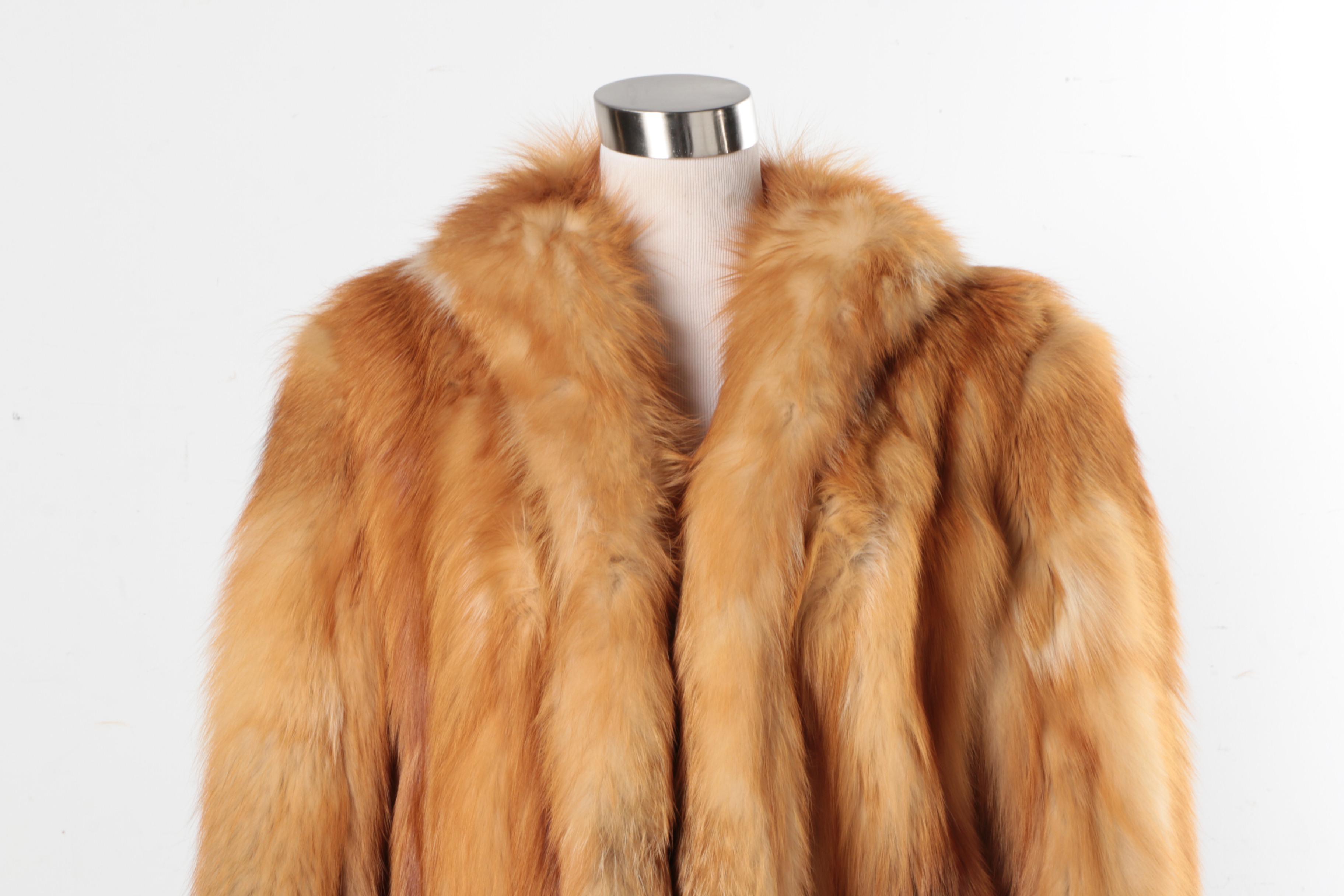 Red Fox Fur Jacket