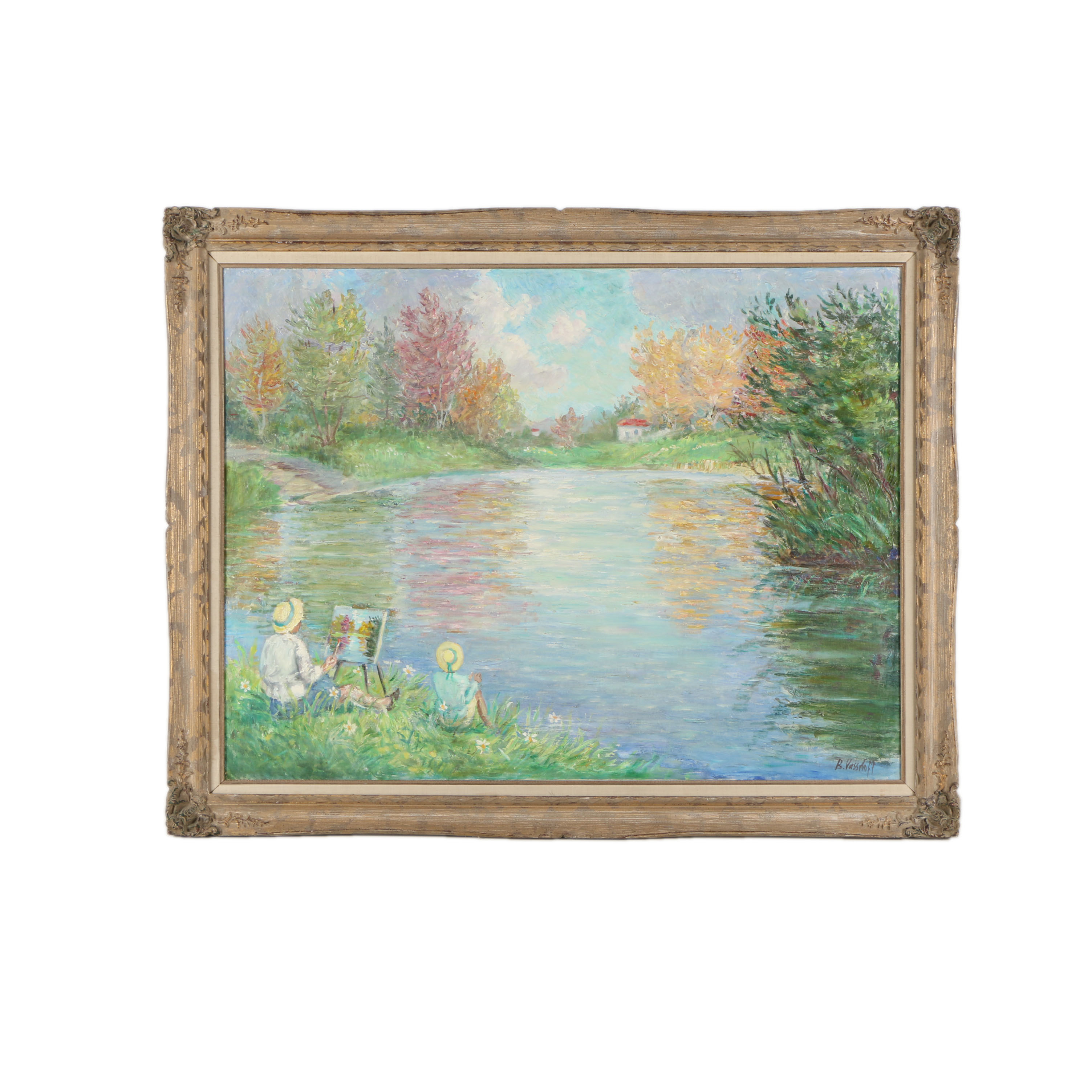 Boris Vassiloff Oil Painting on Canvas of Plein Air Painter