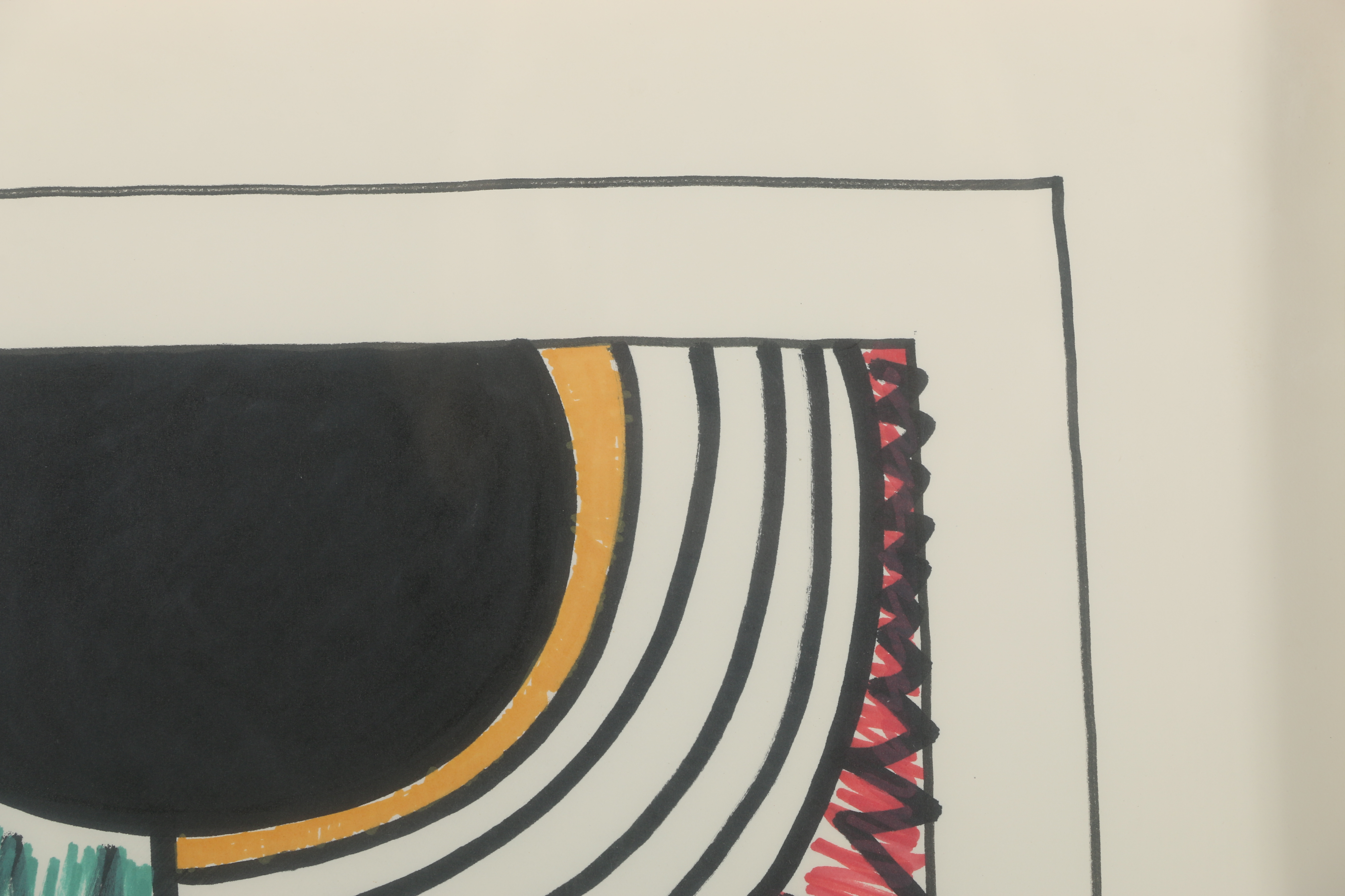 Bill Schiffer Oil Paint Marker Drawing "Eclipse"