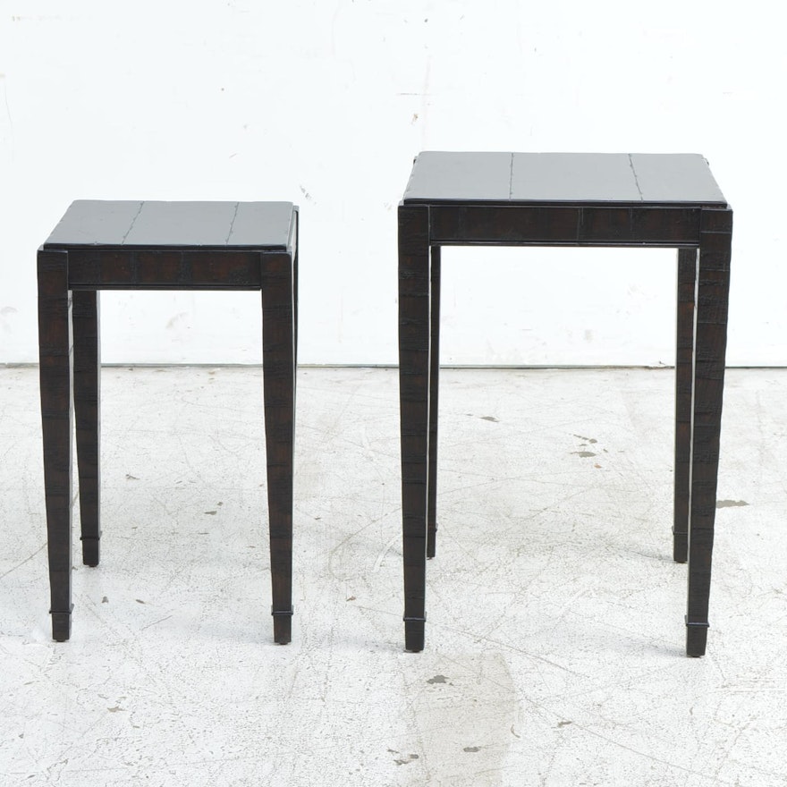 Two Nested Tables in Distressed Finish