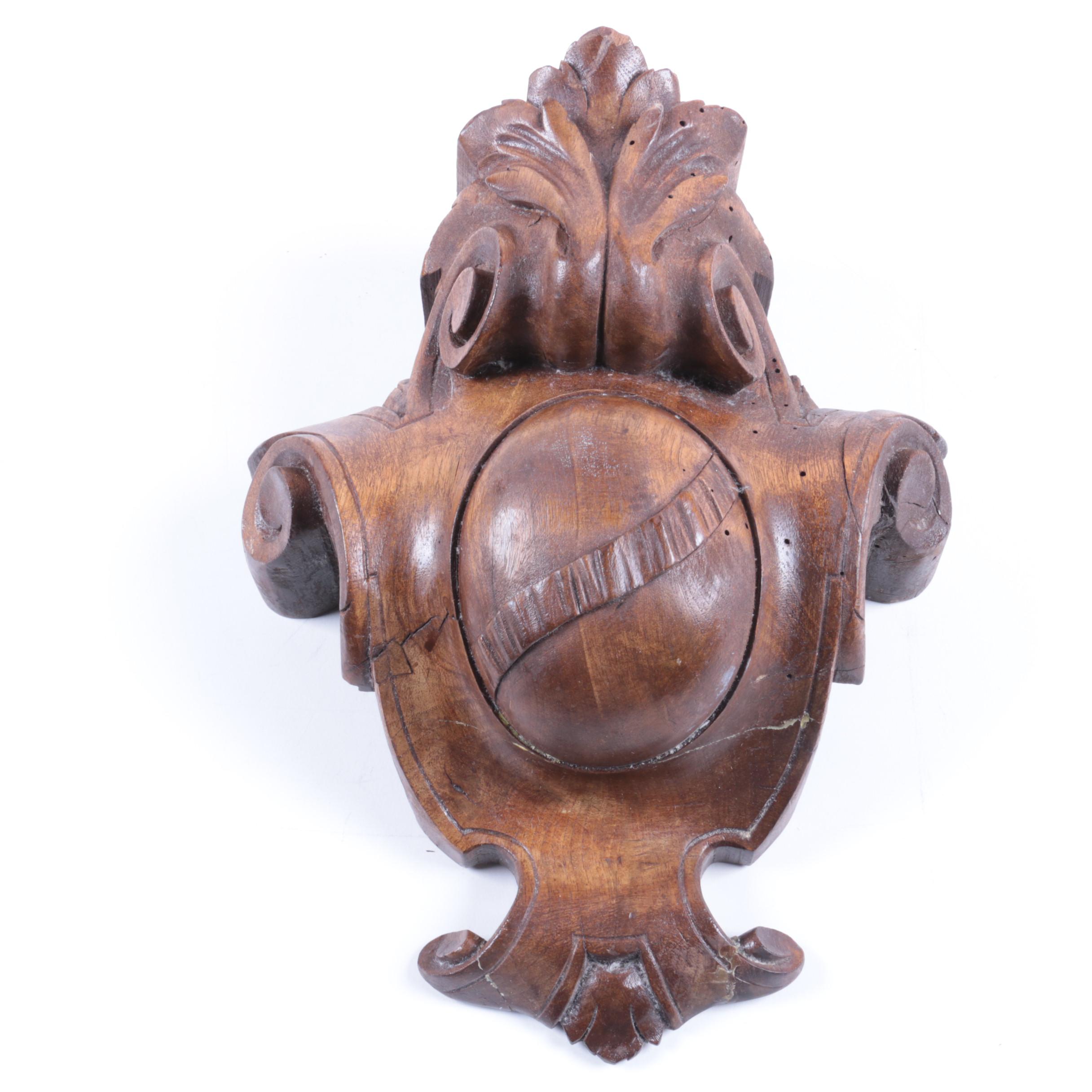 Carved Wood Architectural Element