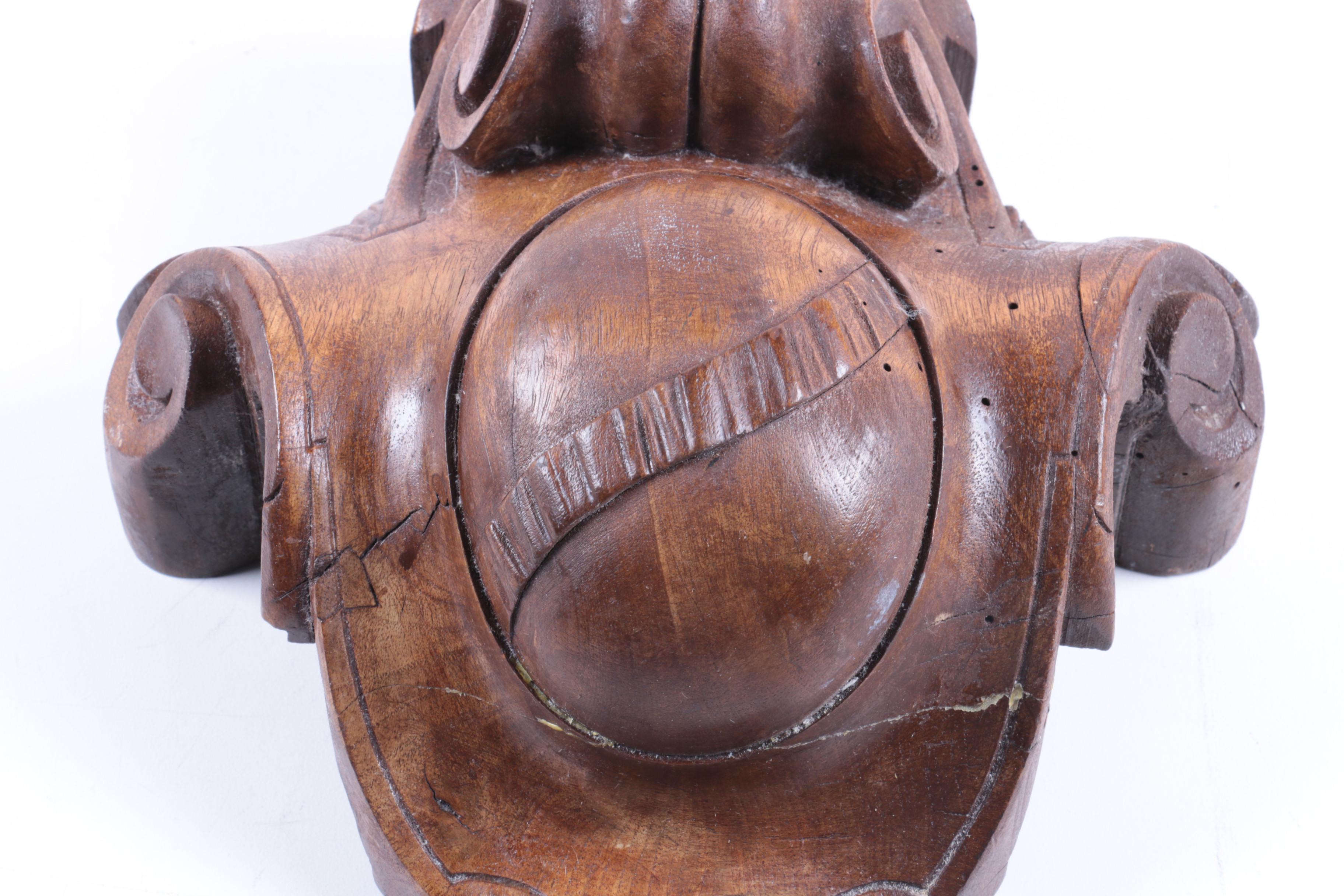 Carved Wood Architectural Element