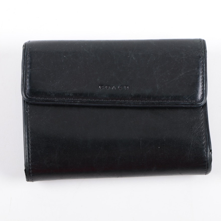 Coach Black Leather Wallet