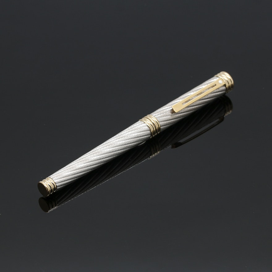 Sheaffer "Fred" 14K and 18K Yellow Gold Fountain Pen