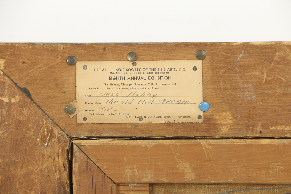 Jess Hobby Oil Painting on Canvas "The Old Mill Stream"