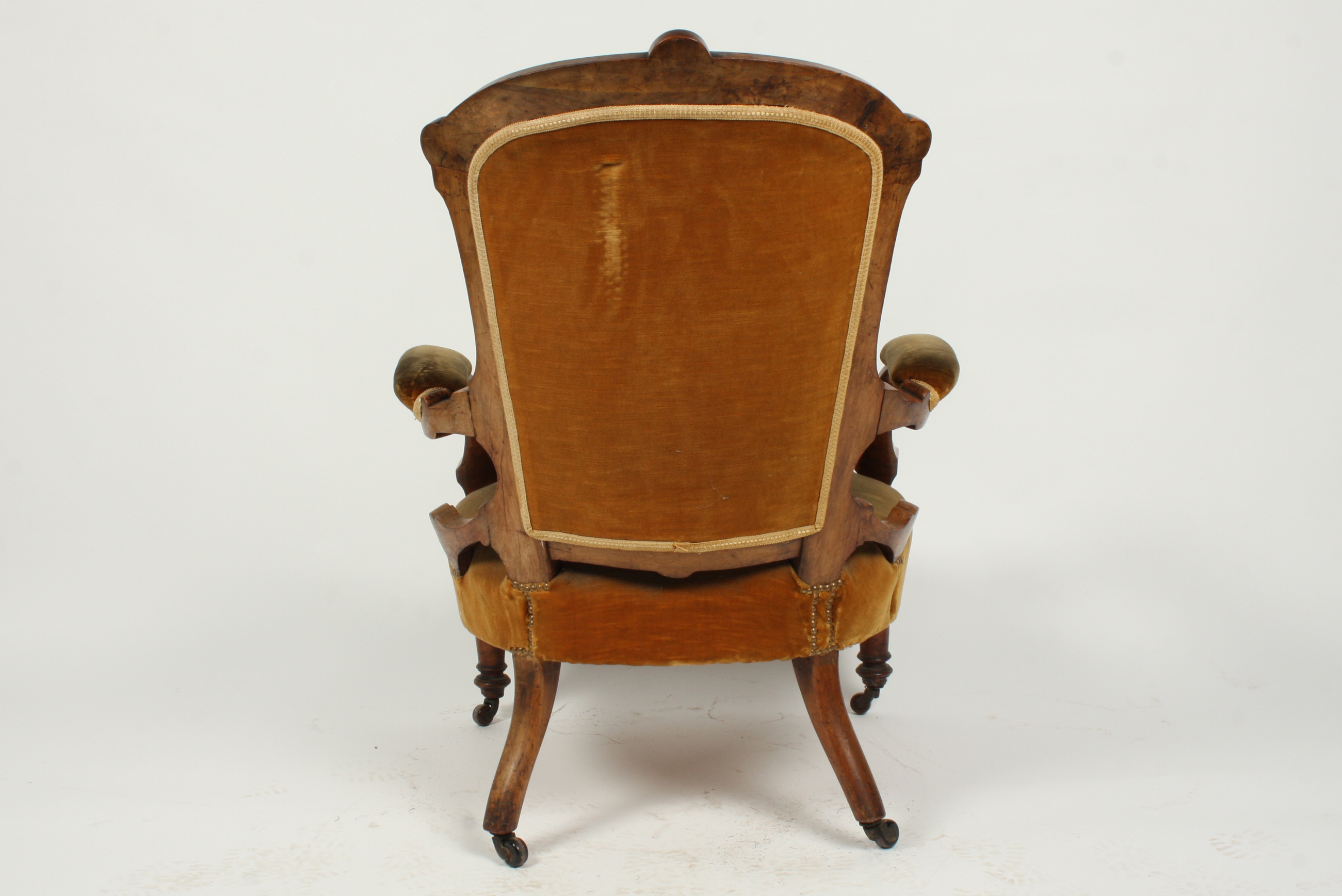 Antique Louis XVI Style Fauteuil with Inlay