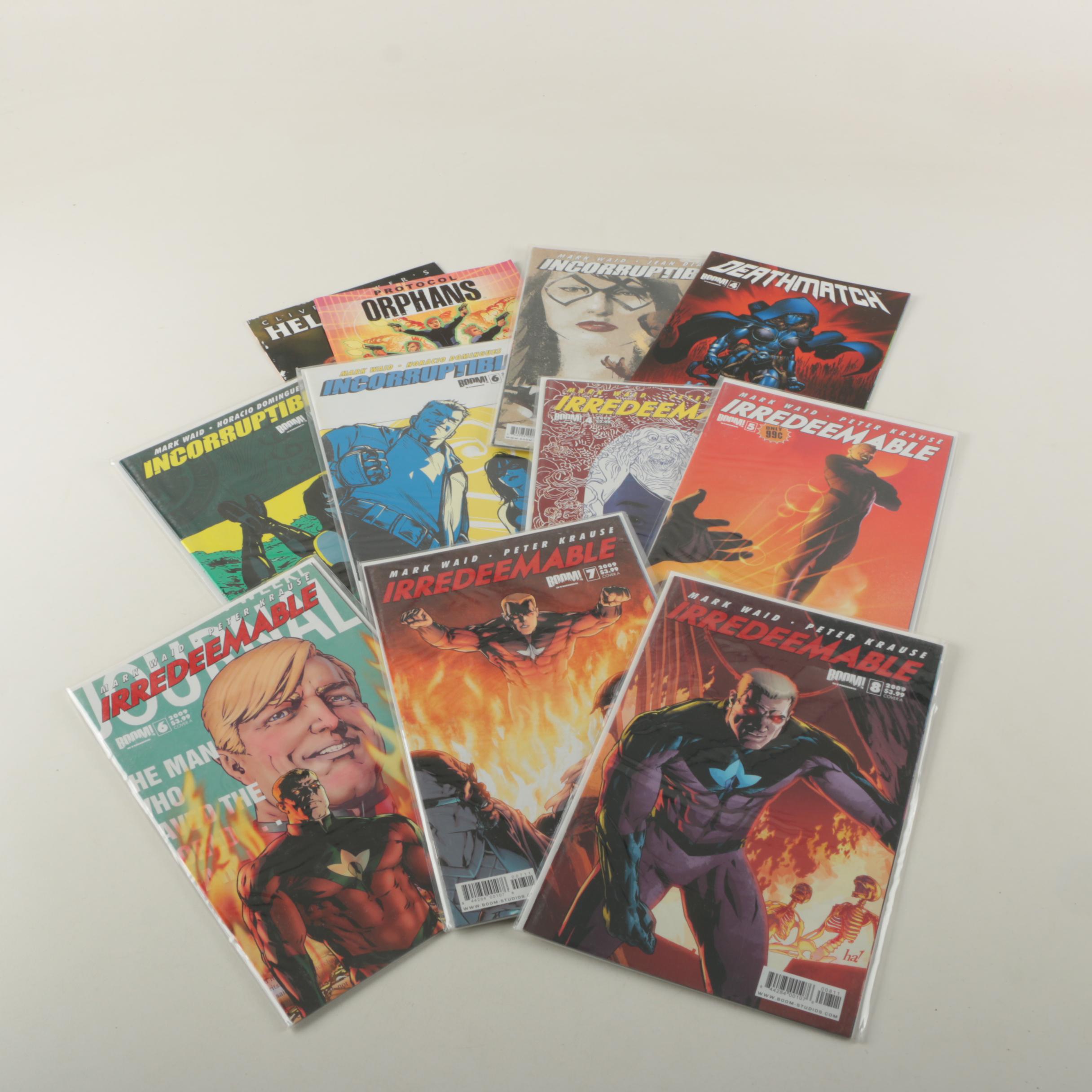 Boom Studios Comics Including "Irredeemable" and "Incorruptible"