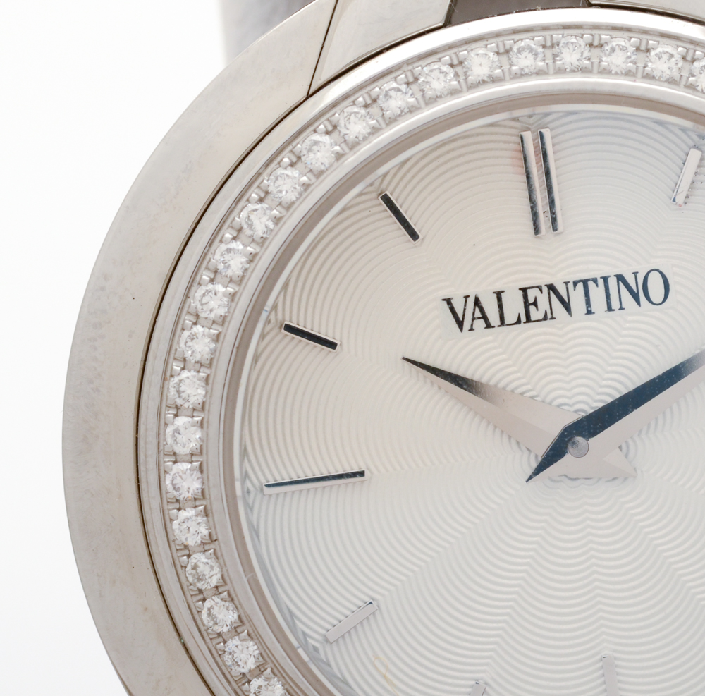 Valentino Diamond Bezel Stainless Steel Watch