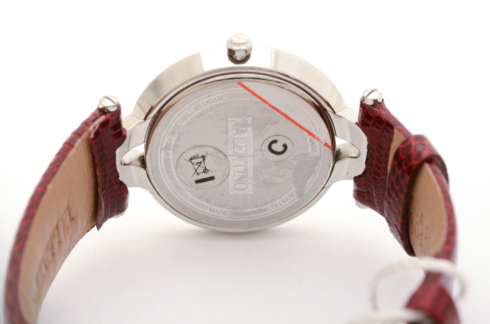 Valentino Diamond Bezel Stainless Steel Watch