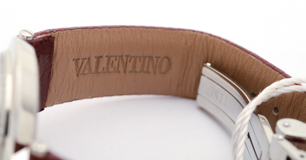 Valentino Diamond Bezel Stainless Steel Watch
