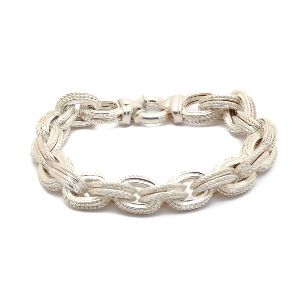 Sterling Silver Chunky Link Bracelet