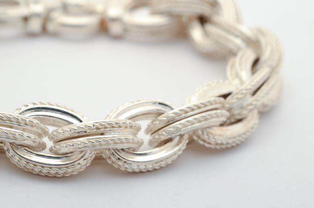 Sterling Silver Chunky Link Bracelet
