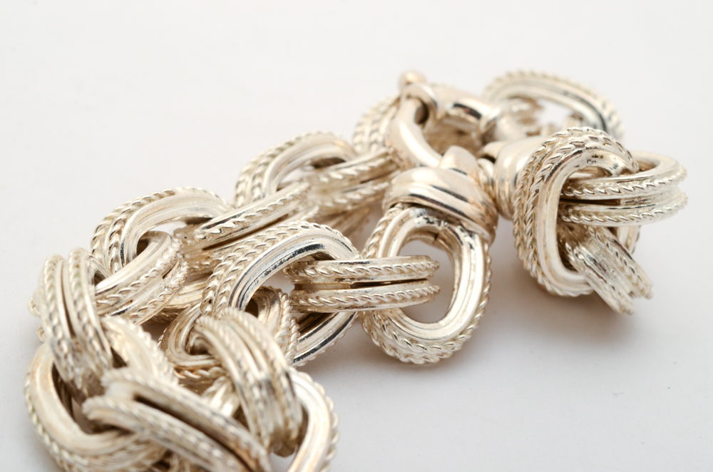 Sterling Silver Chunky Link Bracelet