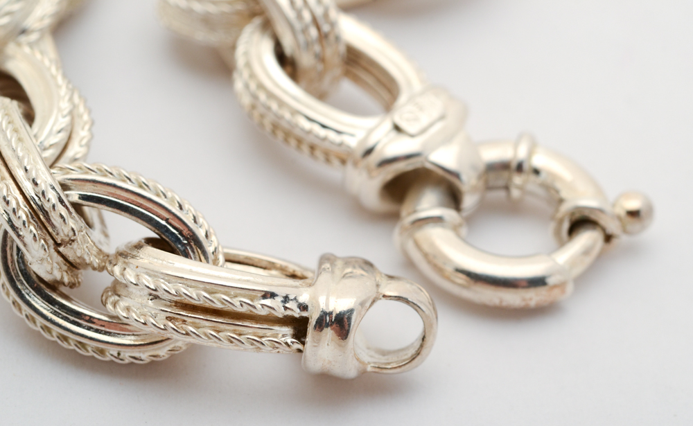 Sterling Silver Chunky Link Bracelet