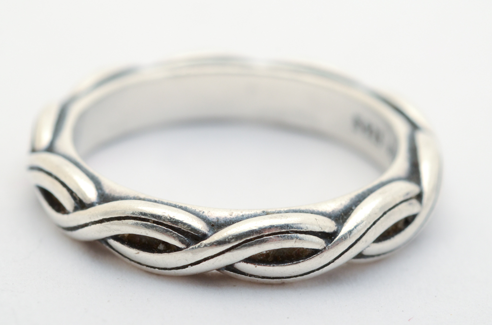 Pandora Sterling Ring with Charm