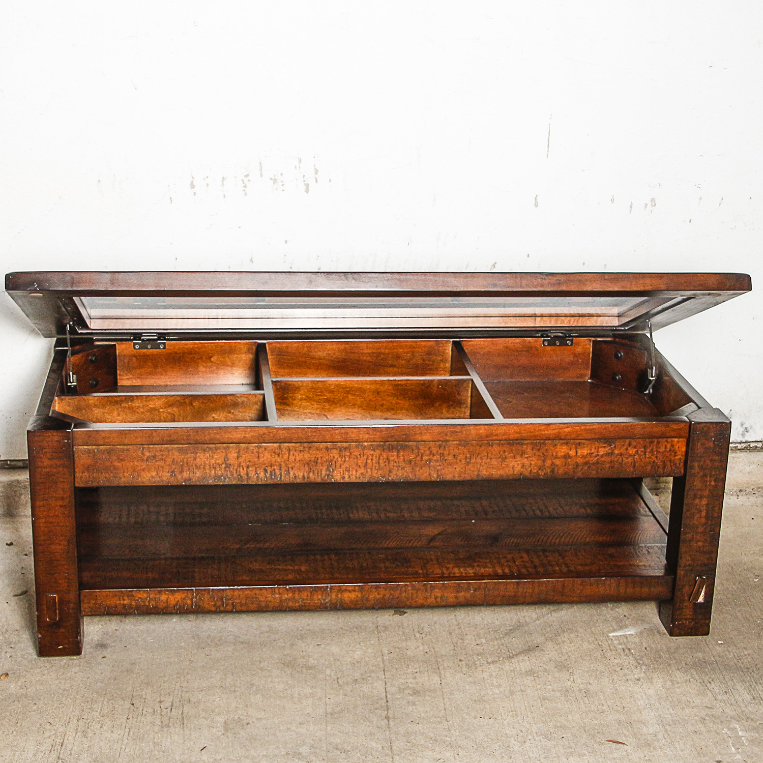 Glass Top Display Coffee Table