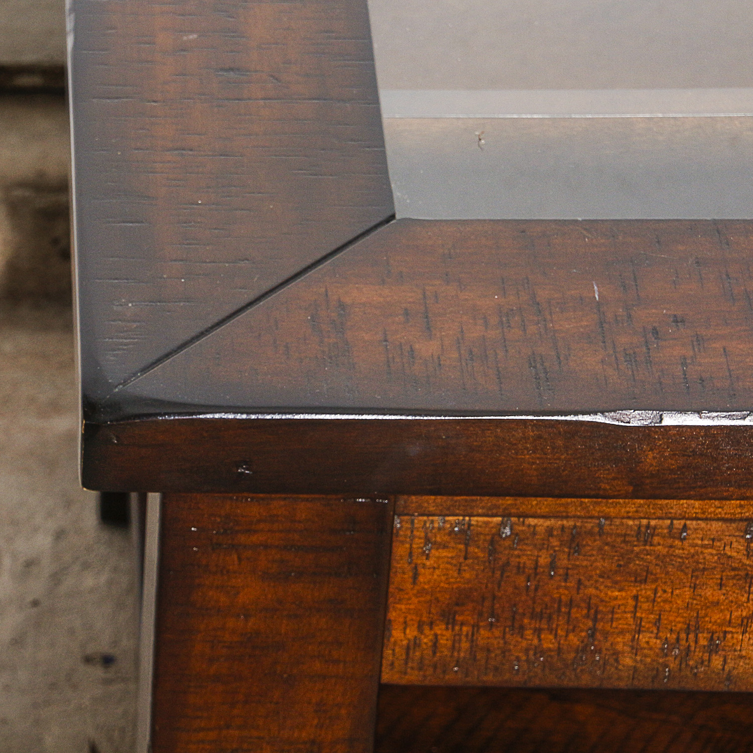 Glass Top Display Coffee Table