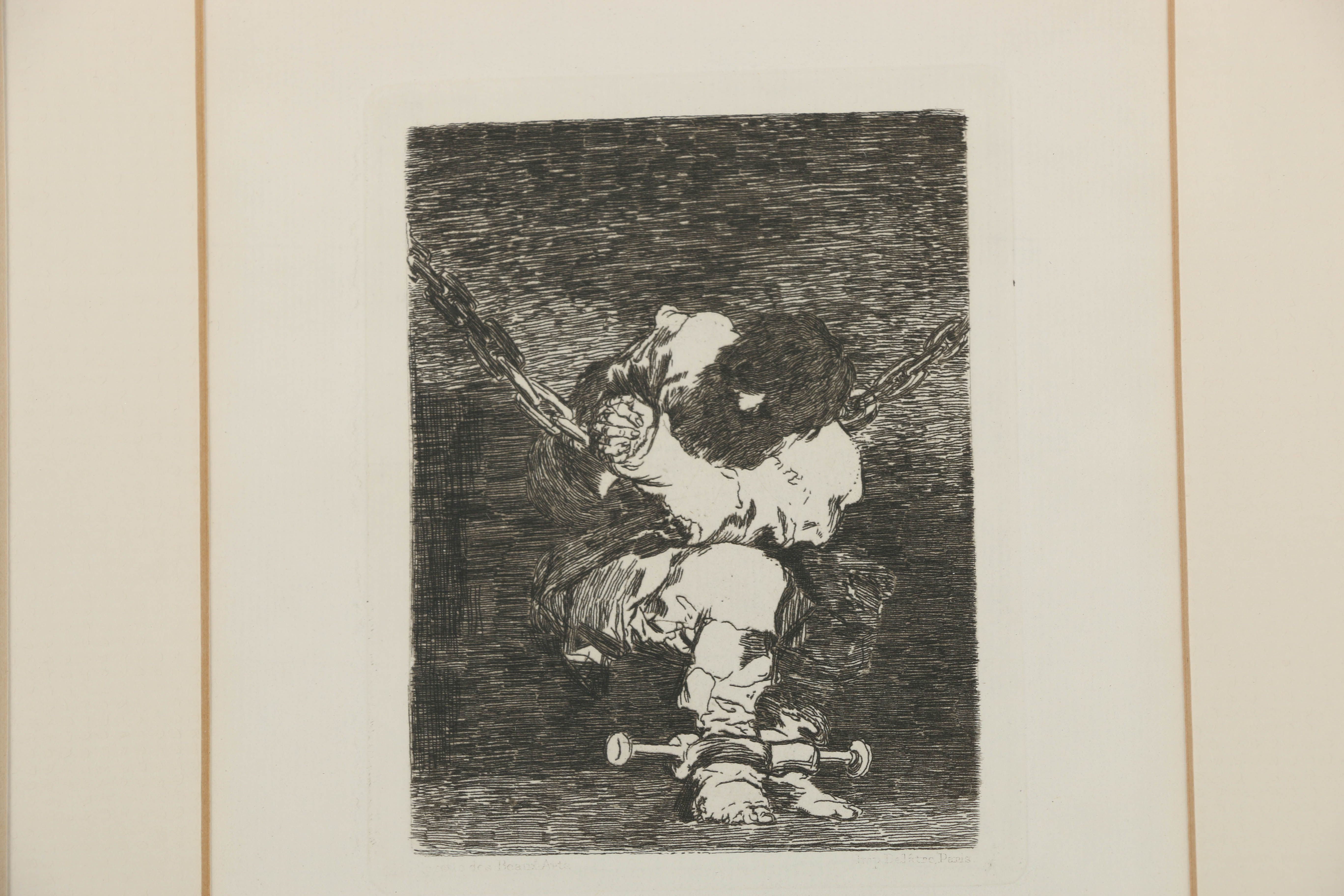 Francisco de Goya Etching on Paper "Little Prisioner"