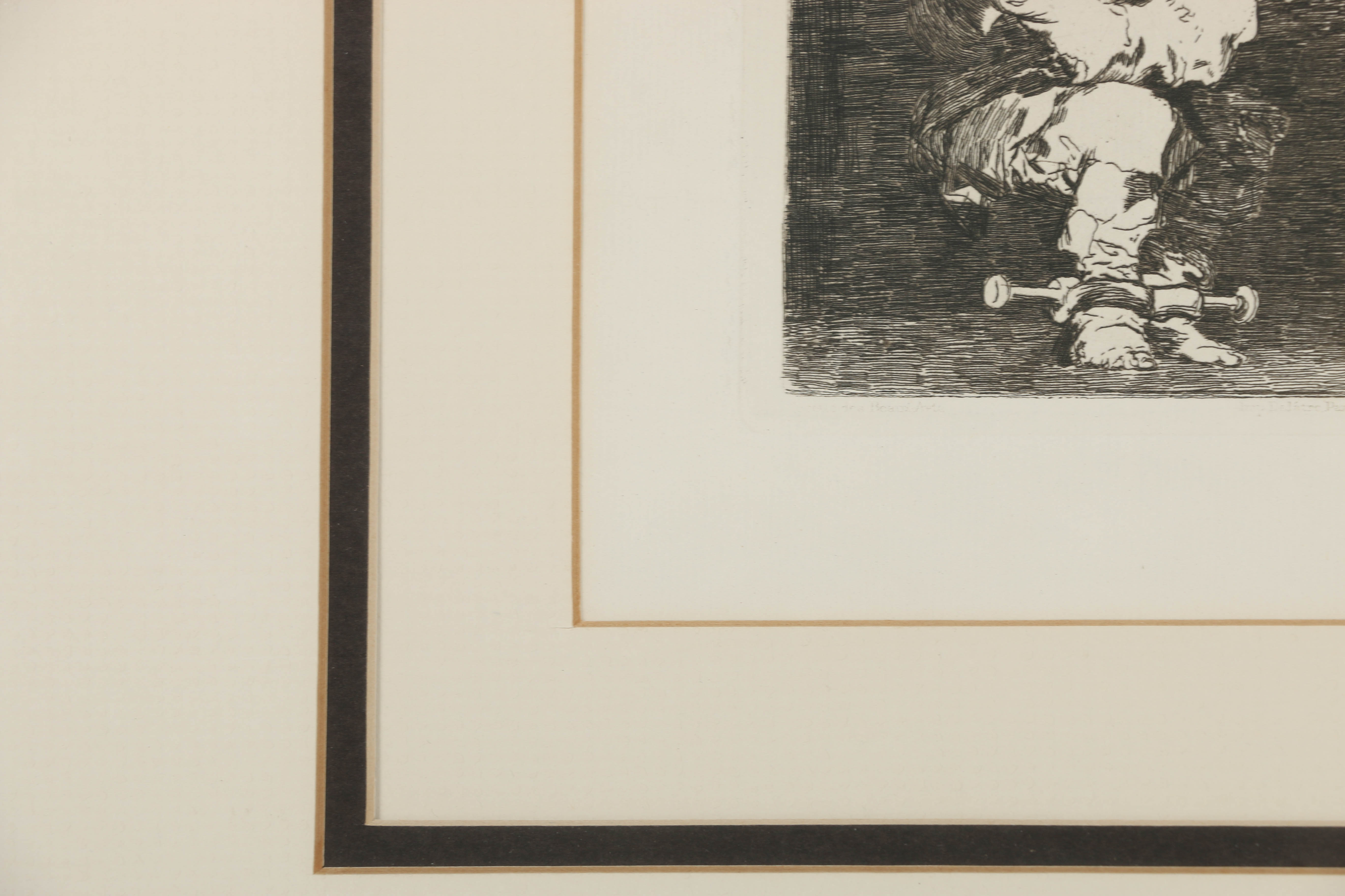 Francisco de Goya Etching on Paper "Little Prisioner"