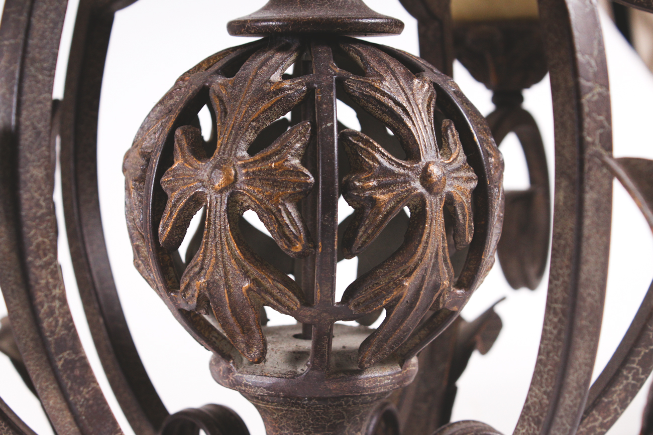 Quorum Lighting Francesca Wrought Iron Chandelier