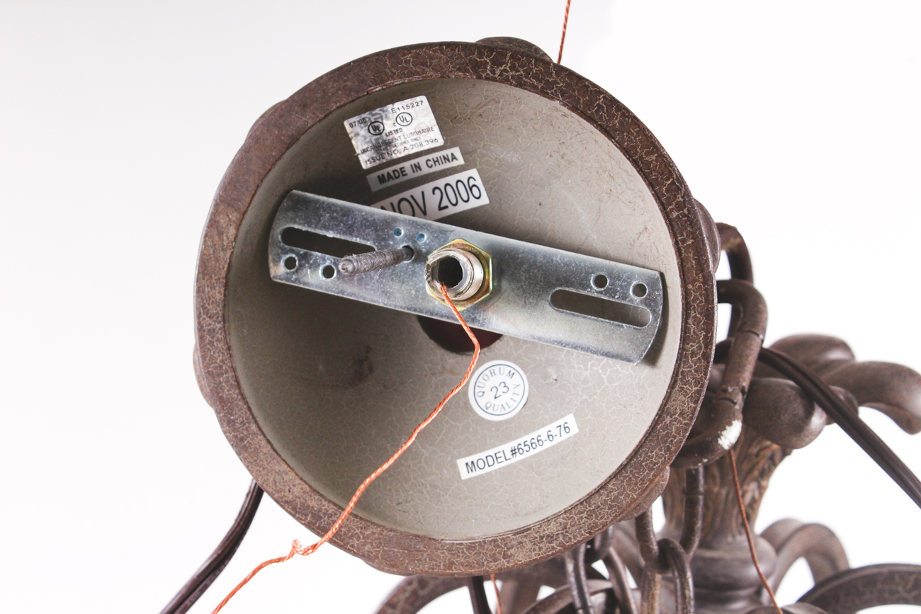 Quorum Lighting Francesca Wrought Iron Chandelier