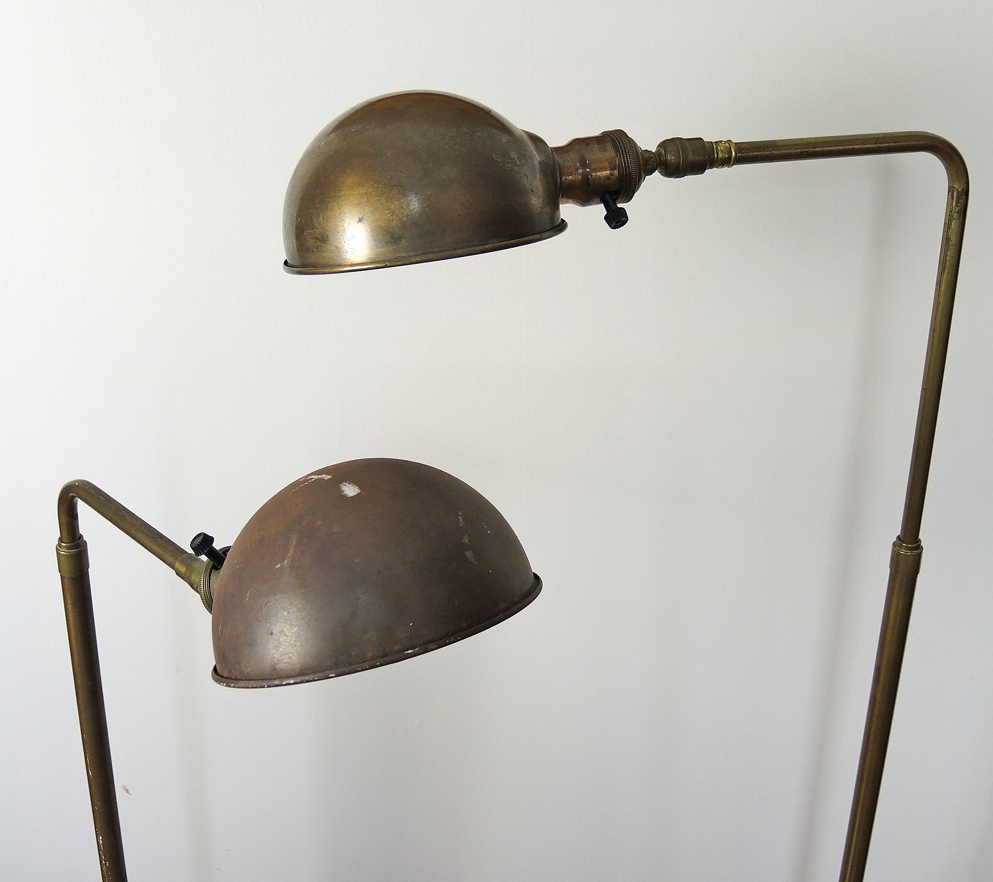 Pair of Vintage Bryant Brass Floor Lamps