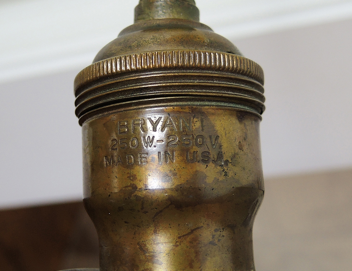 Pair of Vintage Bryant Brass Floor Lamps