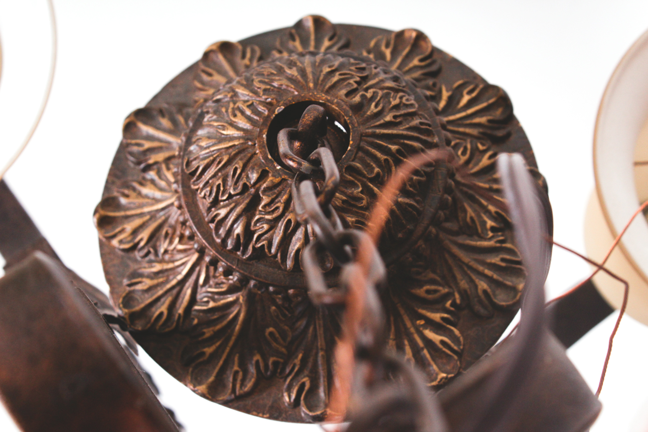 Mediterranean Style Wrought Iron Chandelier