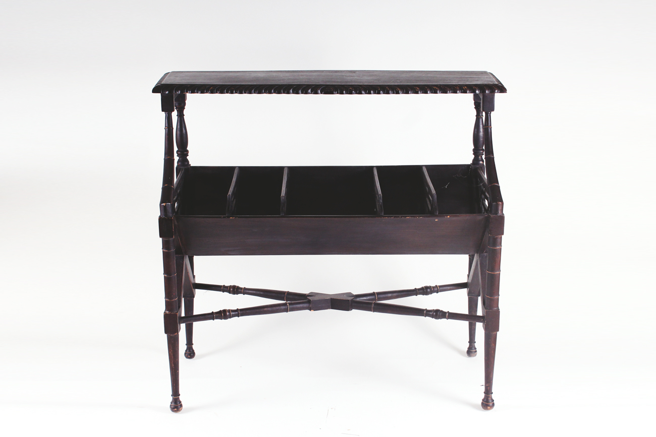 Dark Wood Storage Table