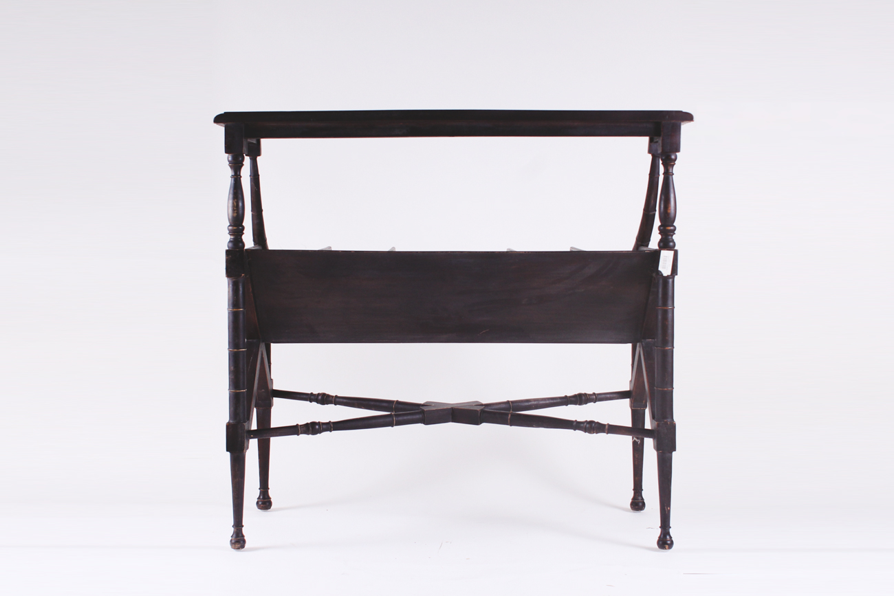 Dark Wood Storage Table