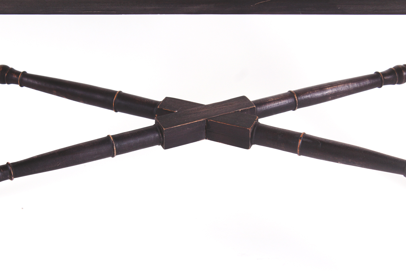 Dark Wood Storage Table