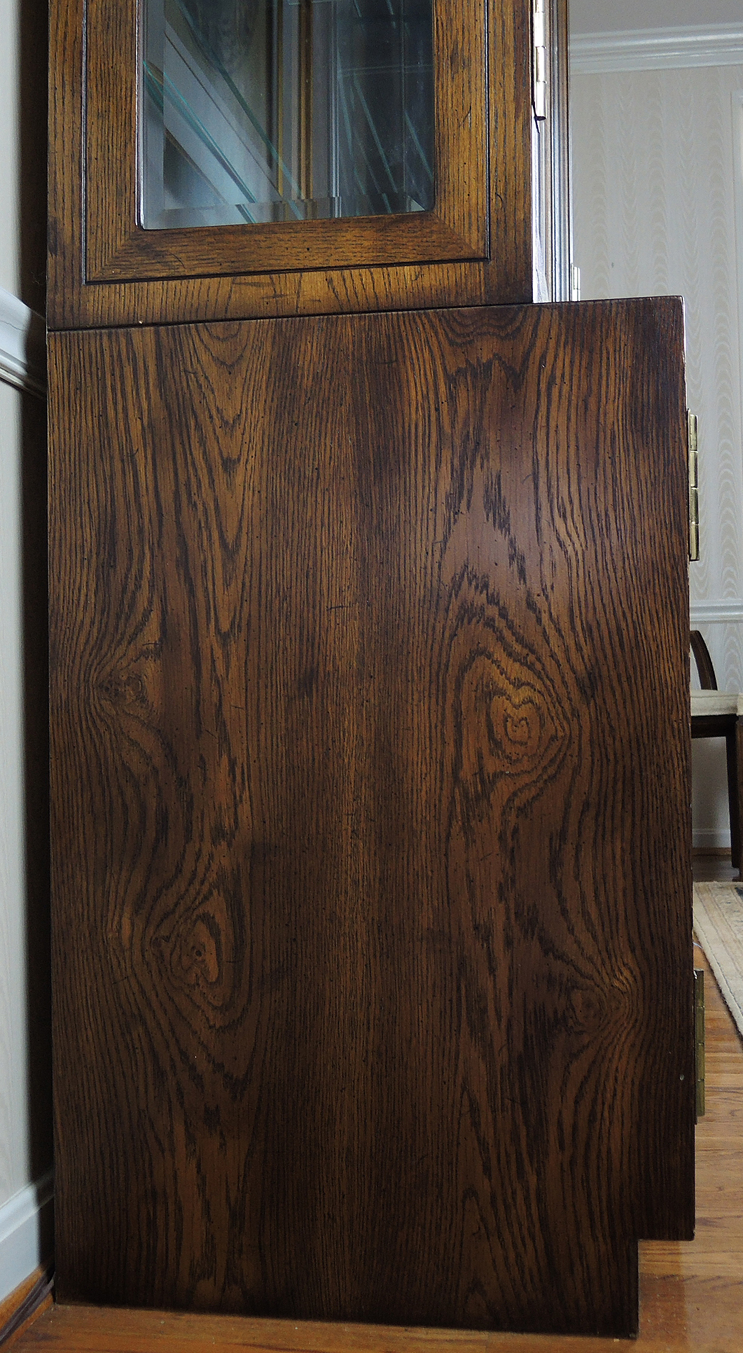 Henredon Scene One Campaign China Cabinet Set