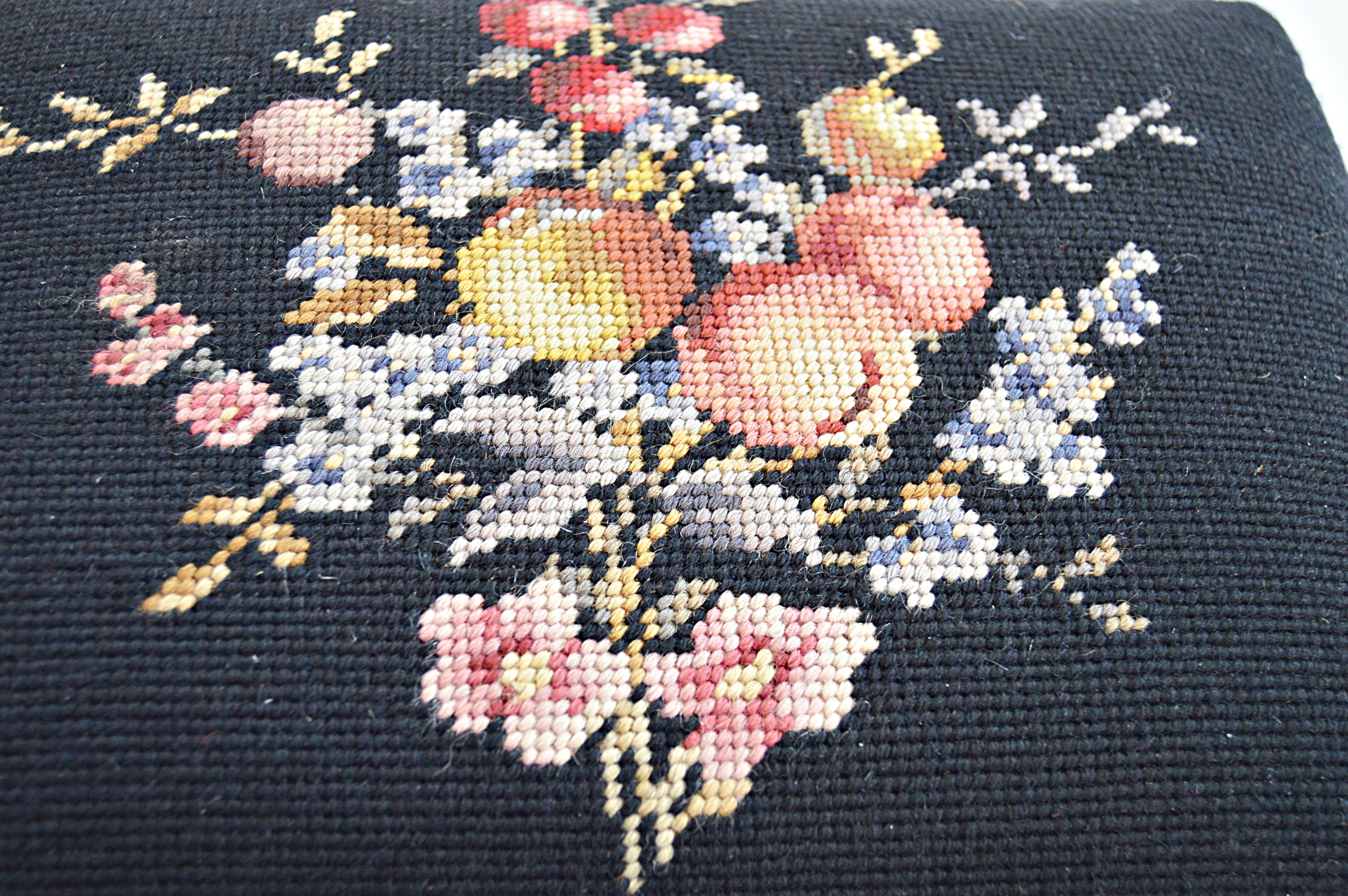 Antique Needlepoint Stools