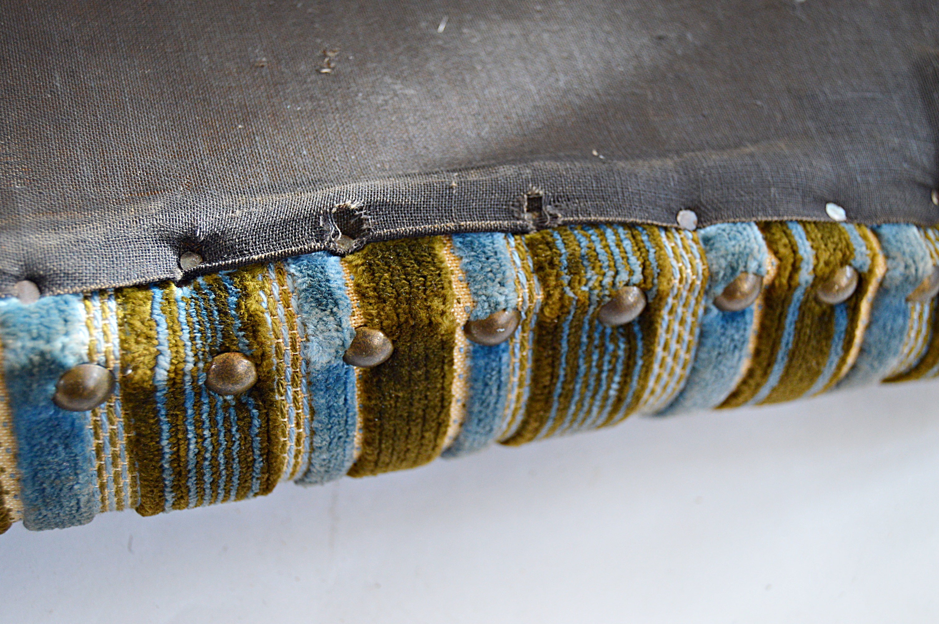 Antique Stools, One with Needlepoint