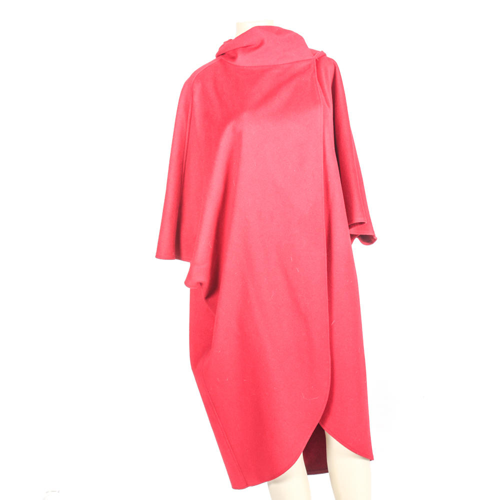 Vintage Gemini Red Wool Cape