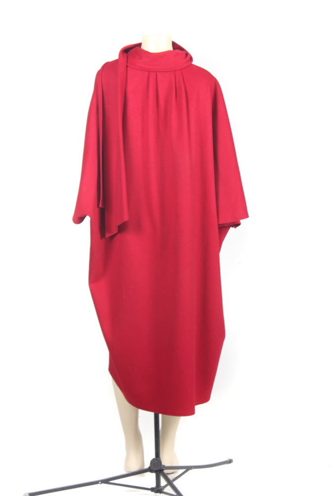 Vintage Gemini Red Wool Cape