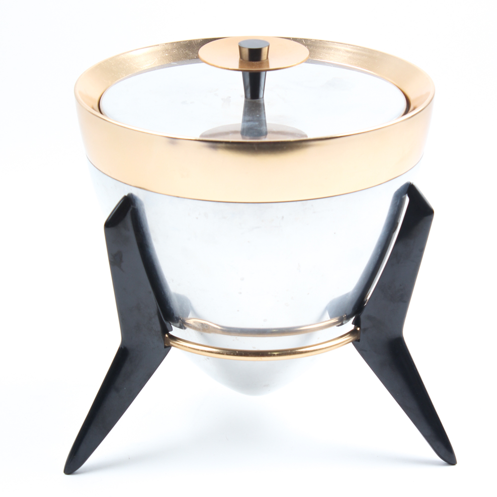 Mid Century Modern "Atomic Bullet" Ice Bucket