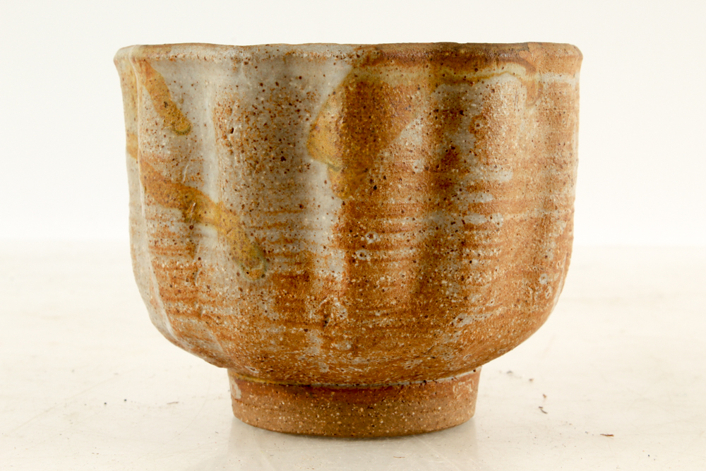 John Tuska Art Pottery Fluted Vessel