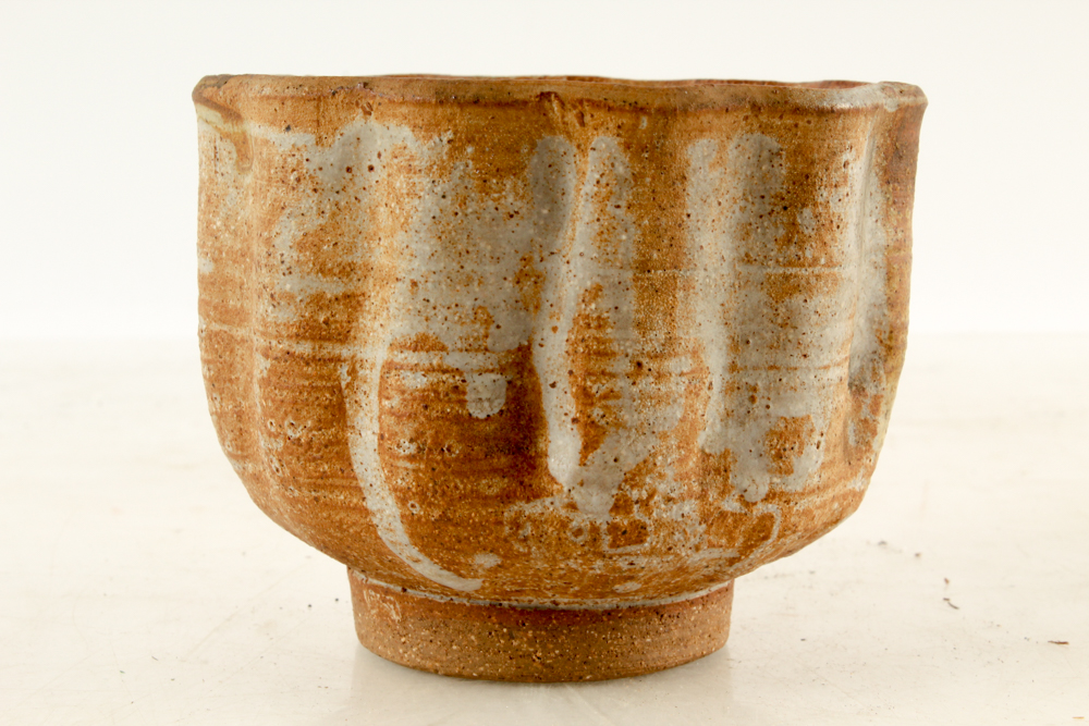 John Tuska Art Pottery Fluted Vessel