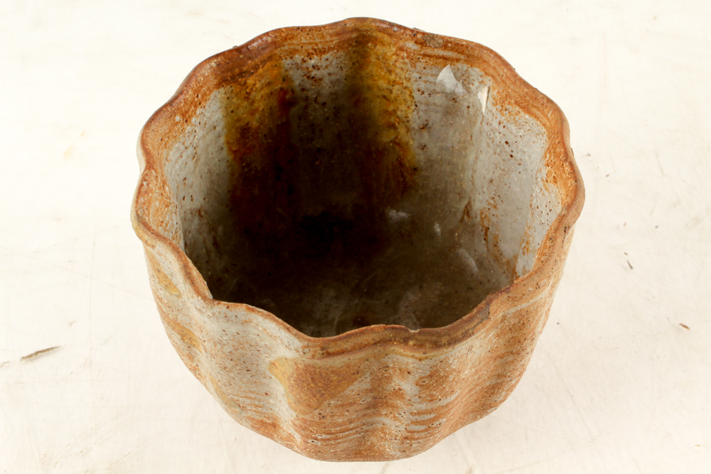 John Tuska Art Pottery Fluted Vessel