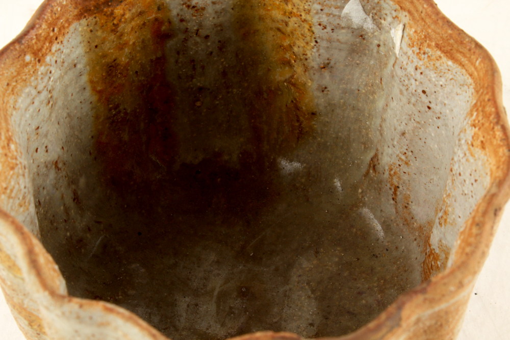 John Tuska Art Pottery Fluted Vessel