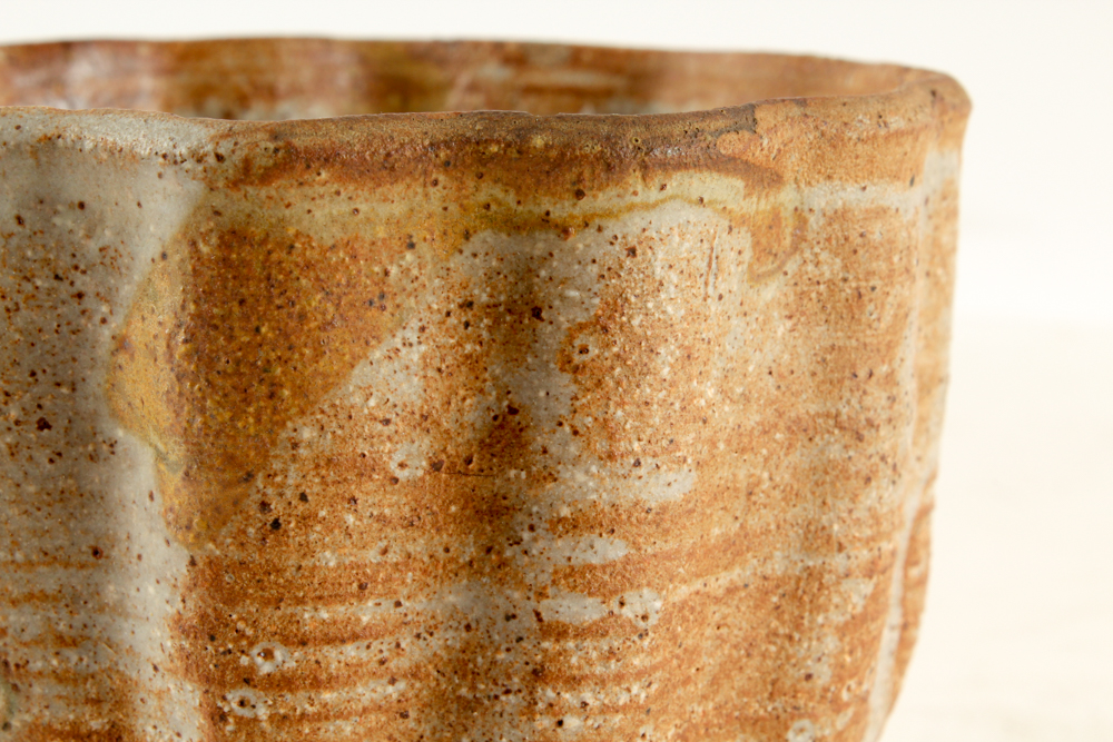 John Tuska Art Pottery Fluted Vessel