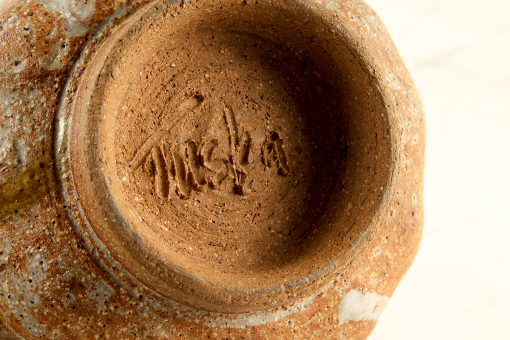 John Tuska Art Pottery Fluted Vessel