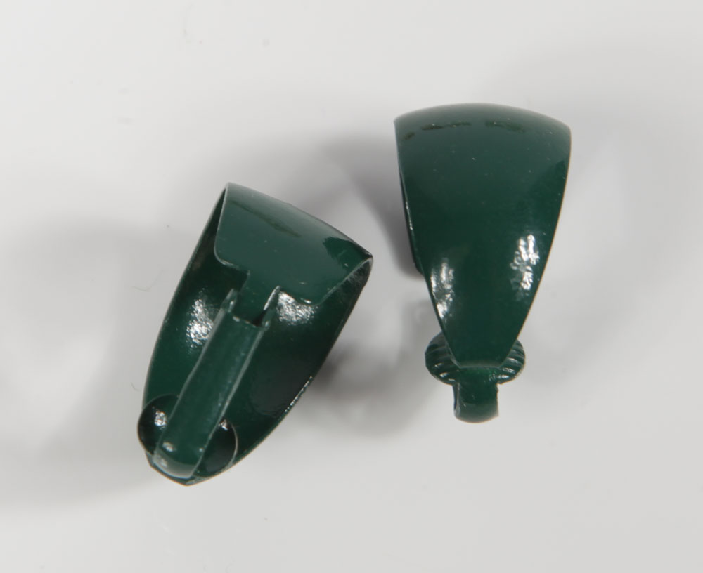 Vintage Hoop and Button Costume Earrings