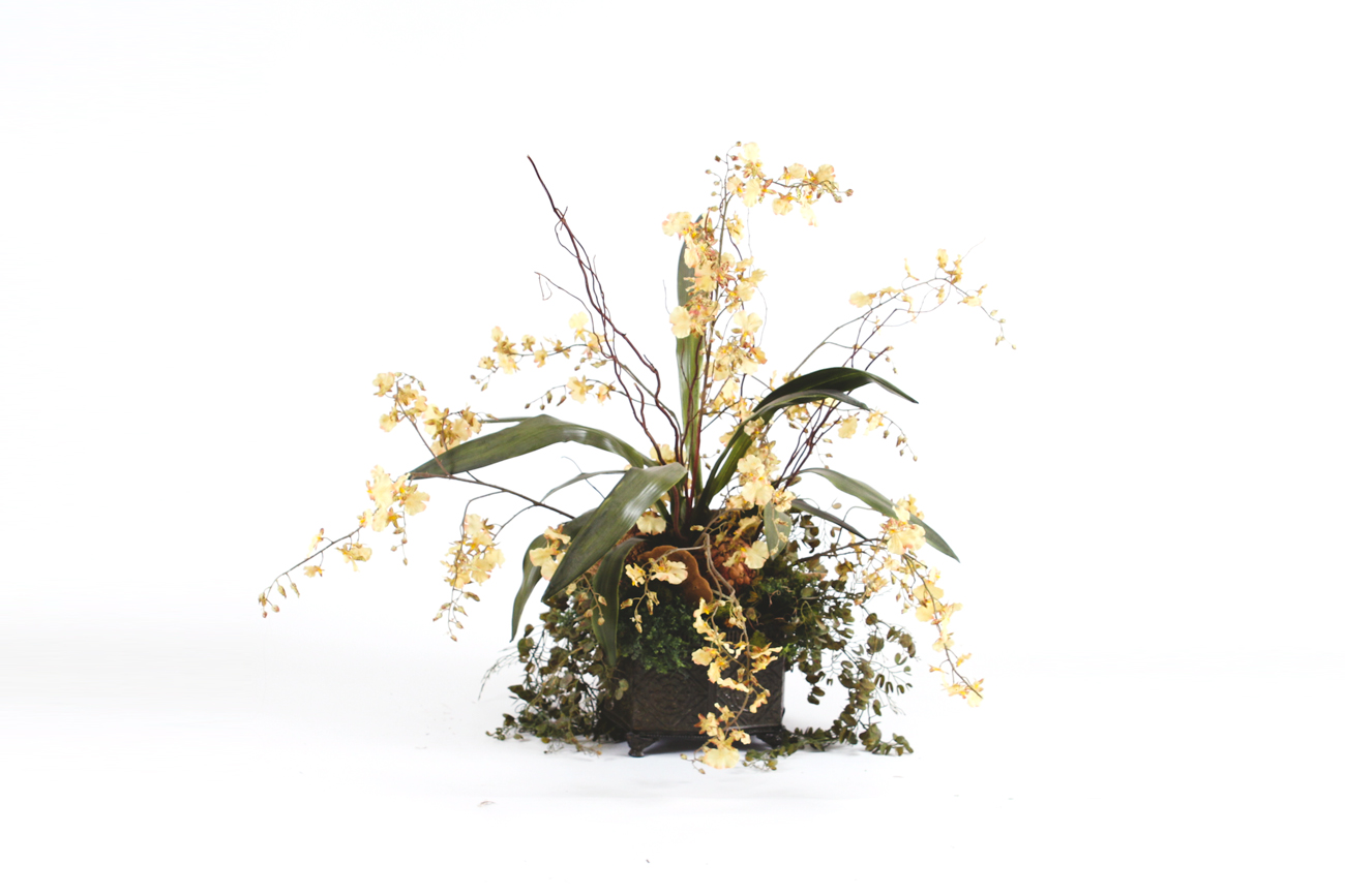 Three Silk Floral Arrangements