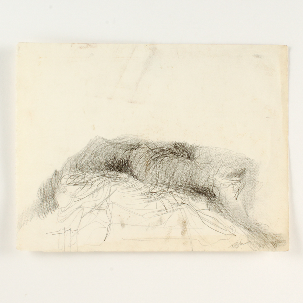 John Tuska Graphite on Paper of Nude Woman