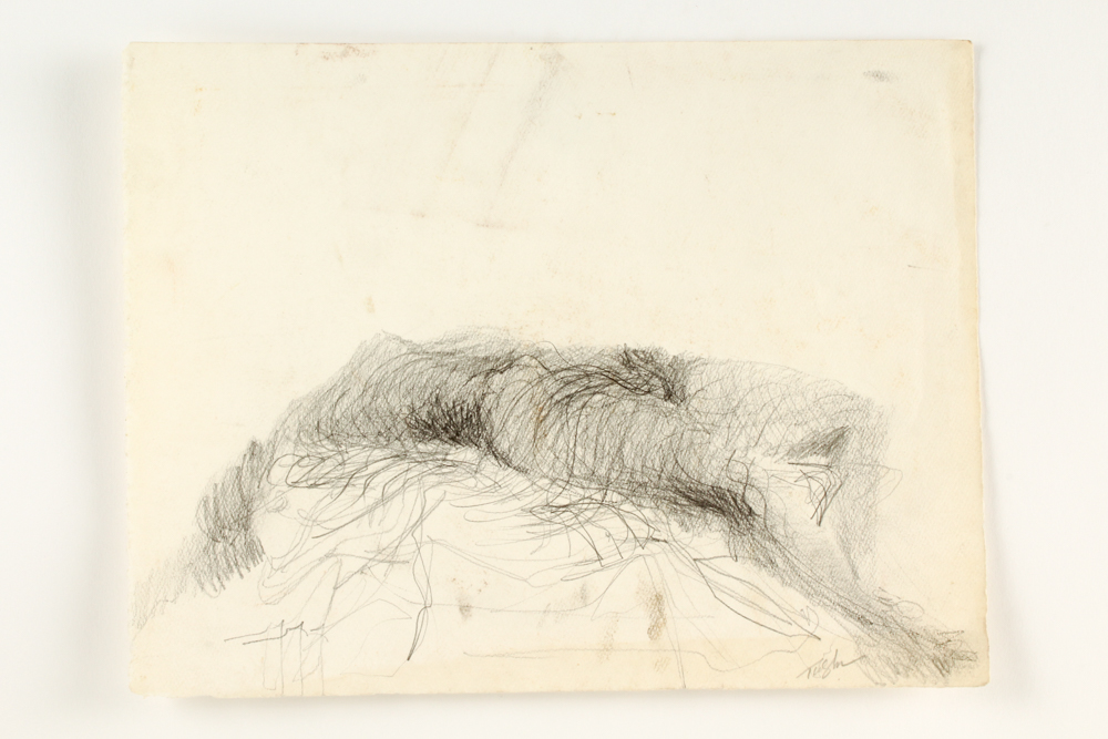 John Tuska Graphite on Paper of Nude Woman