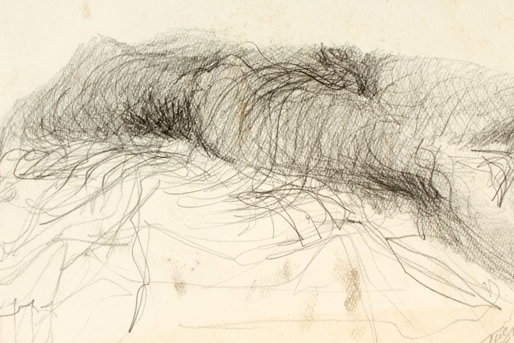 John Tuska Graphite on Paper of Nude Woman