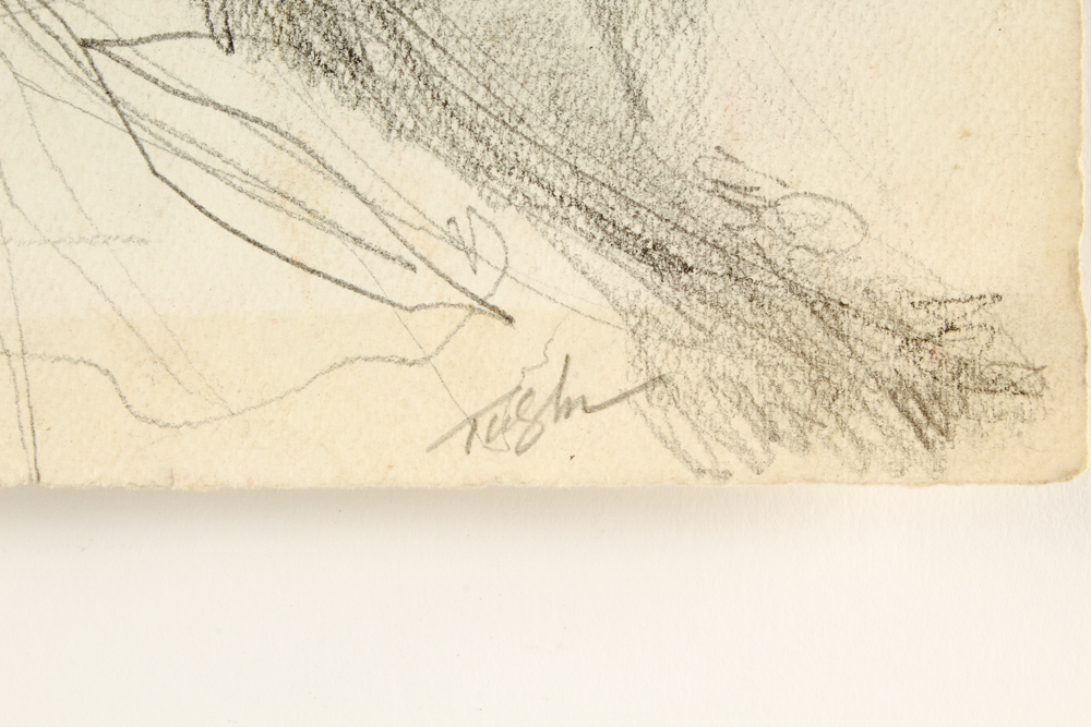 John Tuska Graphite on Paper of Nude Woman